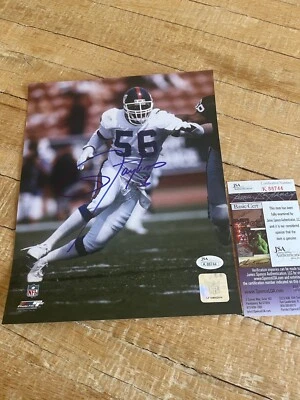 NEW YORK GIANTS LAWRENCE TAYLOR SIGNED 8X10 JSA Added #56 Inscription - Image 1 of 3