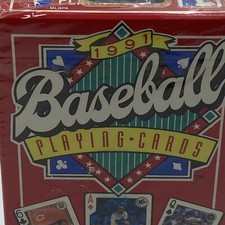 1991 U.S. Playing Cards Baseball Major League All Stars 56 Card Deck Sealed #286