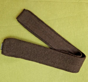 Vintage 70s Knitted Wool Tie Knit Necktie West Germany Flat End - Picture 1 of 6