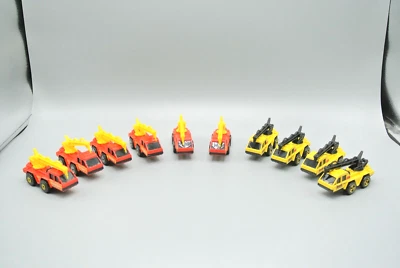 Hot Wheels Flame Stopper Fire Trucks Lot of 10 Loose Diecast 1988 Malaysia NM - Image 1 of 4
