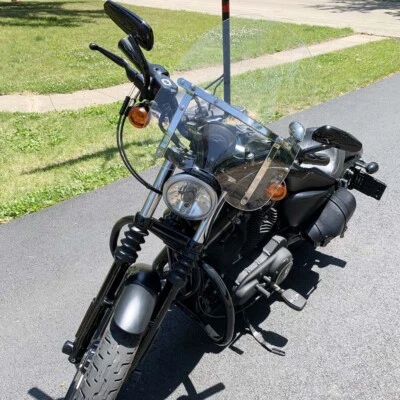 18x16" Clear Motorcycle Windshield For Honda Shadow Spirit 750 VT750C VT600C - Image 1 of 4