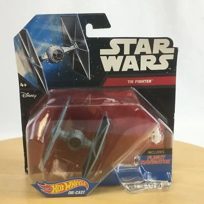 Star Wars Hot Wheels Imperial Tie Fighter Die-Cast Spaceship with Flight Stand - Image 1 of 4