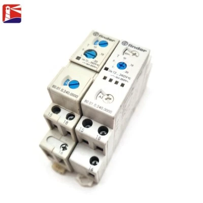 Lot of 2 Finder 80.01.0.240.0000 Time Delay Relay, Multi-Function - Image 1 of 4