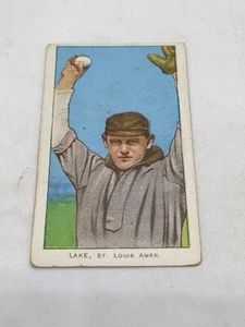 1909 T206 Piedmont St. Joe Lake Hands over Head VG-EX St. Louis American - Picture 1 of 4