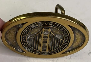 Vintage 1991 “Golden Gate Bridge Golden Anniversary” ETS Group 3 Belt Buckle - Picture 1 of 5