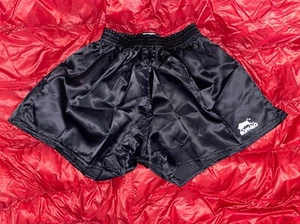 NIB Black Buffalo Sports Nylon Satin Soccer Shorts Elastic Waist XL 38 - Picture 1 of 4