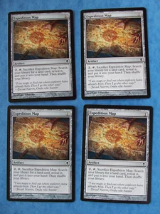 MTG Magic the Gathering EXPEDITION MAP ZENDIKAR NM X4 (a) ACTUAL PICTURES - Picture 1 of 2