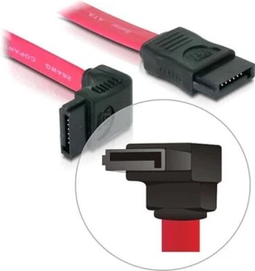 Cable SATA enchufe extra corto en ángulo inferior a rojo recto 15cm - Imagen 1 de 1