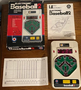 Entex Electronic Baseball 2 In Original Box Working With Paperwork Scoresheets - Picture 1 of 12