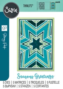 Neu Sizzix Thinlits Star Bright 5 Stck. #666698 Einzelhandel 21,99 $ von Stacey Park - Bild 1 von 19