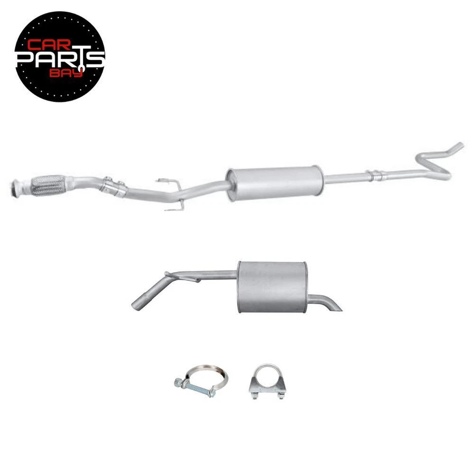 EXHAUST FOR PEUGEOT 208 2008 & CITROEN C3 C4 - MIDDLE & REAR SILENCER + FITTINGS - Image 1 of 1