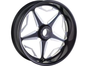 RevTech Moto Motorcycle Motorbike Speedstar Billet Wheels Black - 17 x 3.50 Inch - Picture 1 of 5