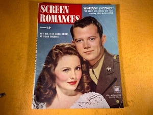 REVISTA SCREEN ROMANCES Q9-59 - DICIEMBRE 1944 - LON McCALLISTER & JEANNE CRAIN - Imagen 1 de 9