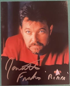 Jonathan Frakes “William Riker“ Star Trek Signed Autographed 8x10 Photo - Picture 1 of 1