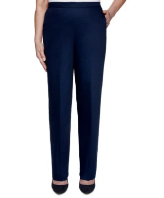 Alfred Dunner Petite Easy Street Women's  Navy Pants 8 Petite Original Price $48 - Image 1 of 2