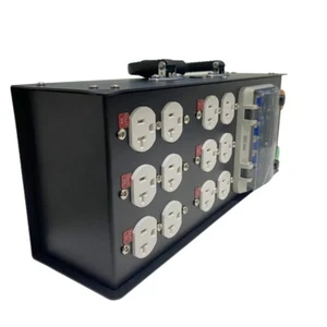 50A Input 20A Edisons Outputs Portable Power Distro for Indoor Outdoor - Bild 1 von 5
