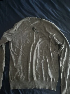 Dsquared2 Knitted Wool Jumper/Sweater Grey - needs some care - Image 1 of 3