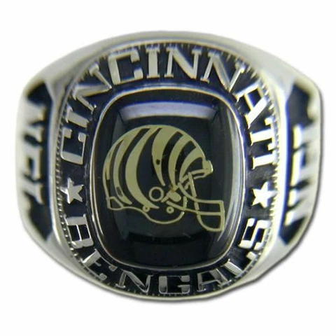 Cincinnati Bengals Large Classic Silvertone NFL Ring Cover