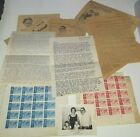 RARE Leicester Hemingway New Atlantis Stamps Signed Letters and More LOOK