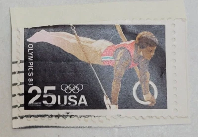 U.S. Postage Stamp ~ 88' Summer Olympics ~ c.1988 ~ 25¢ Stamp ~ Used/Posted ~ 01 - Image 1 of 4
