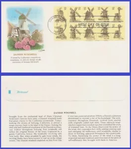 Molinos de viento USA5 #1738-42 U/A FLEETWOOD FDC BKLT10 - Imagen 1 de 1
