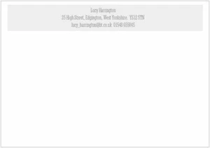 Korrespondenzkarten, Budget, 10er Pack & ENVS, personalisierte Adresse, grauer Rand - Bild 1 von 5