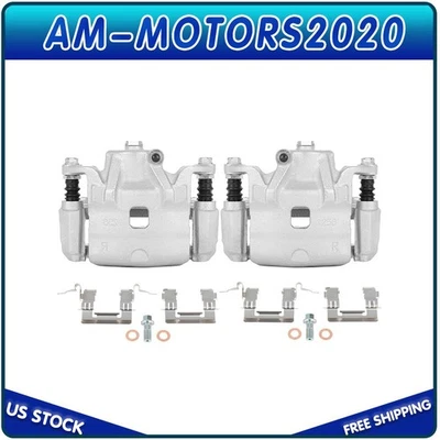 Par de pinzas de freno delanteras izquierda y derecha para Nissan Altima 2007-2013 con soporte Foto 1 de 4