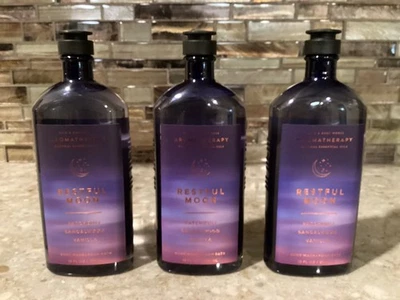 Bath & Body Works ~ RESTFUL MOON ~ Baño de espuma de lavado corporal NUEVO Lote de 3 ~ ENVÍO GRATUITO Foto 1 de 2