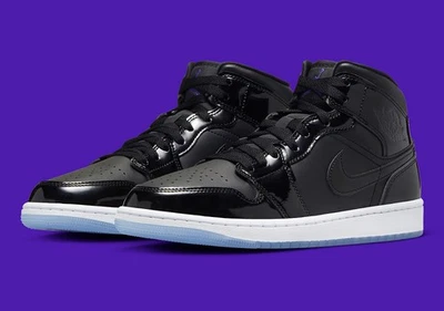 Мужские черно-белые спортивные кроссовки Nike Air Jordan 1 Mid SE Space Jam DV1308-004 - Изображение 1 из 4