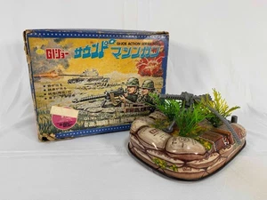 GI Joe 1964 Hasbro BATERÍA OP juguete de hojalata sonido ametralladora pesada rara de colección Japón - Imagen 1 de 9