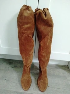 Michael Michael Kors Vintage Wildleder lässige kniehohe Stiefel Größe 7 M - Bild 1 von 9