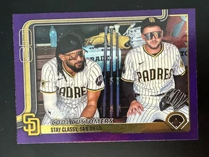 2025 Topps Update TATIS MERRILL Cool Customers Purple Holo /250 US221 PADRES - Picture 1 of 2