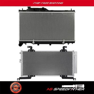 For 15 16-2019 Subaru Legacy Outback Aluminum Radiator & A/C Condenser Assembly - Image 1 of 4