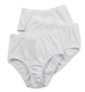 Fruit Of The Loom 3DBRIWH Cotton Brief Panties - 3 Pack (White 5) - Picture 1 of 1