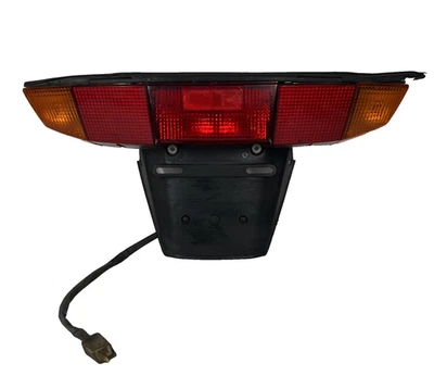 1986 Honda Helix CN250 Rear Tail Light Turn Signal Brake License Plate Panel - Image 1 of 4