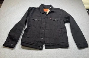 Levi's Herren Trucker Jacke M Schwarz Denim Neu mit Etikett - Bild 1 von 9