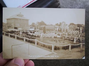 ESCENA TEMPRANA PARQUE GRUTA EN DICKEYVILLE WISCONSIN ERA 1910 FOTO POSTAL REAL  - Imagen 1 de 4