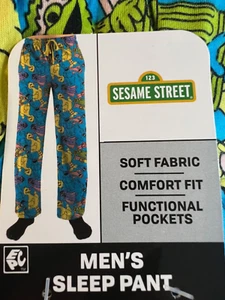 Sesame Workshop/Sesame Street - AOP Men's Pajama Bottoms W/Pockets - NWT - Picture 1 of 3