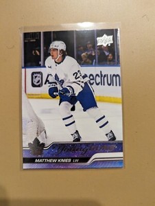 UD YOUNG GUNS MATTHEW KNIES UPPER DECK 2023-24 SERIES 1