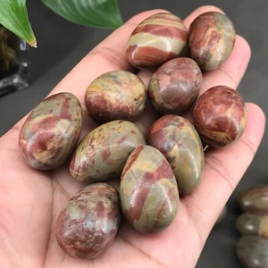 10pcs natural three-color stone quartz egg quartz crystal skull reiki heal gem - Picture 1 of 12