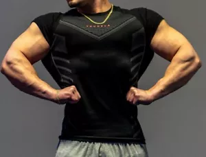Youngla Fitness Suit Sports T-Shirt Muscle Tight Fitting Suit Men Training Suit - Picture 1 of 21