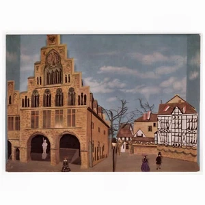 Künstler-AK "Dortmund um 1900", Alter Markt mit Rathaus - Bild 1 von 2