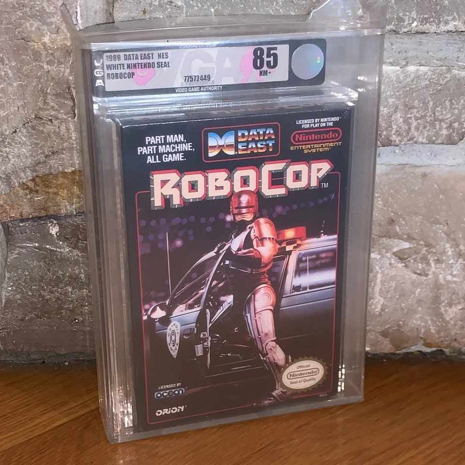 New NES Robocop VGA 85 Factory Sealed H-Seam Graded Nintendo Game Robo Cop - Image 1 of 2