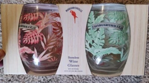 4-Piece Jimmy Buffet Margaritaville Stemless Wine Glasses (20 fl. oz | 591 mL) - Picture 1 of 8