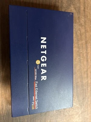 (X) Used Netgear FS108 v2 8 Port 10/100 Fast Ethernet Unmanaged Switch - Image 1 of 4