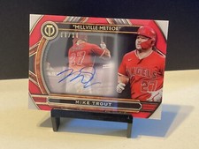 Mike Trout 2023 Topps Tribute Nicknames "Millville Meteor" Auto #'d/10
