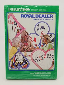 Intellivision Boxed Video Game Cartridge - Royal Dealer - CIB New Sealed - Picture 1 of 2