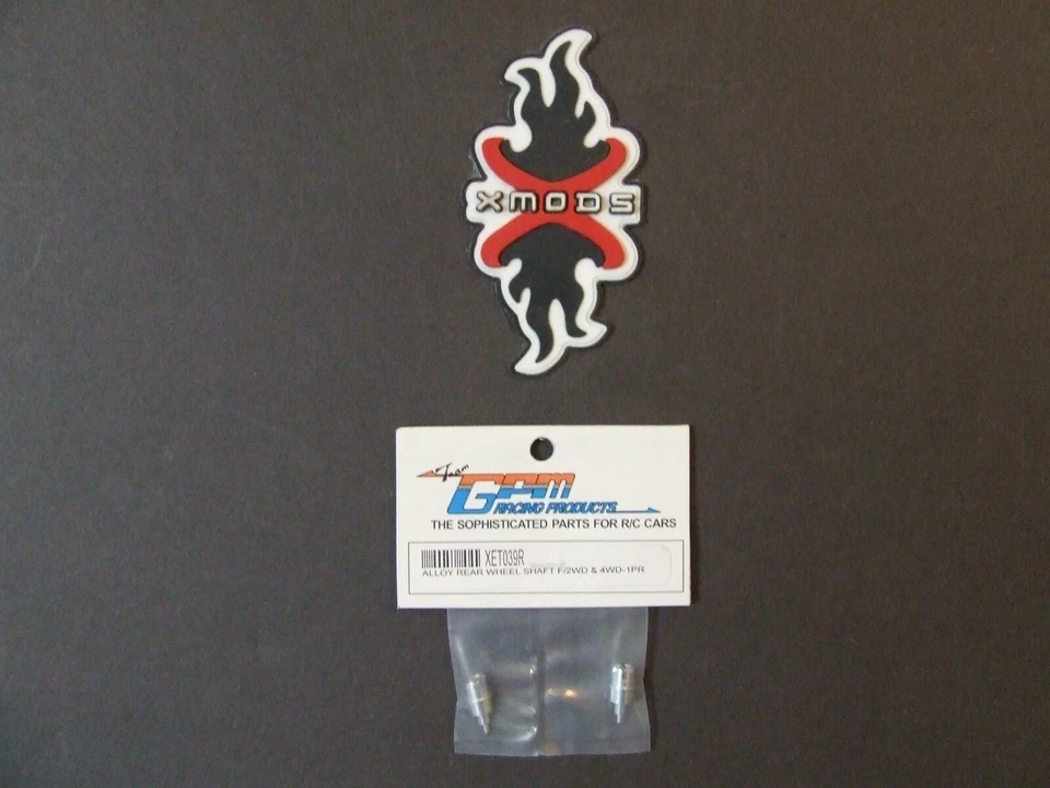 XMODS EVO/STREET TOURING/TRUCK GPM ALUMINUM WHEEL SHAFTS XET039R NEW SILVER - Image 1 of 1