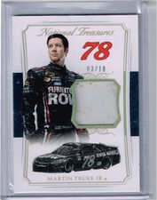 2016 NATIONAL TREASURES MARTIN TRUEX JR RU SHEET METAL CARD#SM-MT /10