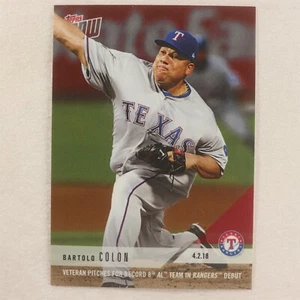 2018 Topps Now Card #26: Texas Rangers Bartolo Colon - Picture 1 of 1